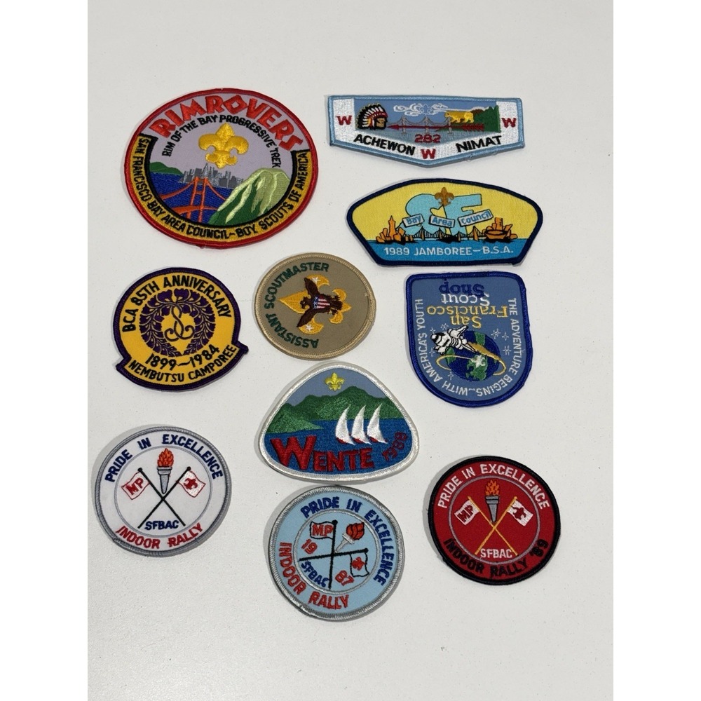 Vintage Boy Scouts of America Patches Badges Lot of 10 Bay Area California 3
